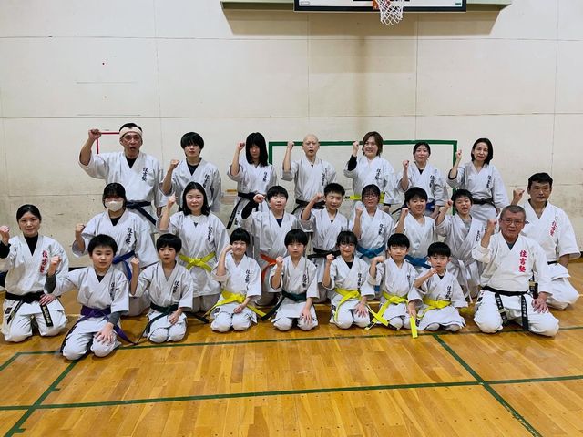 札幌の空手教室　空手道住吉塾　発寒教室の集合写真