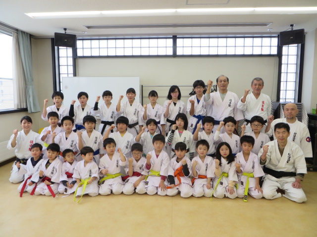 札幌の空手教室　空手道住吉塾　新琴似・新川教室の集合写真