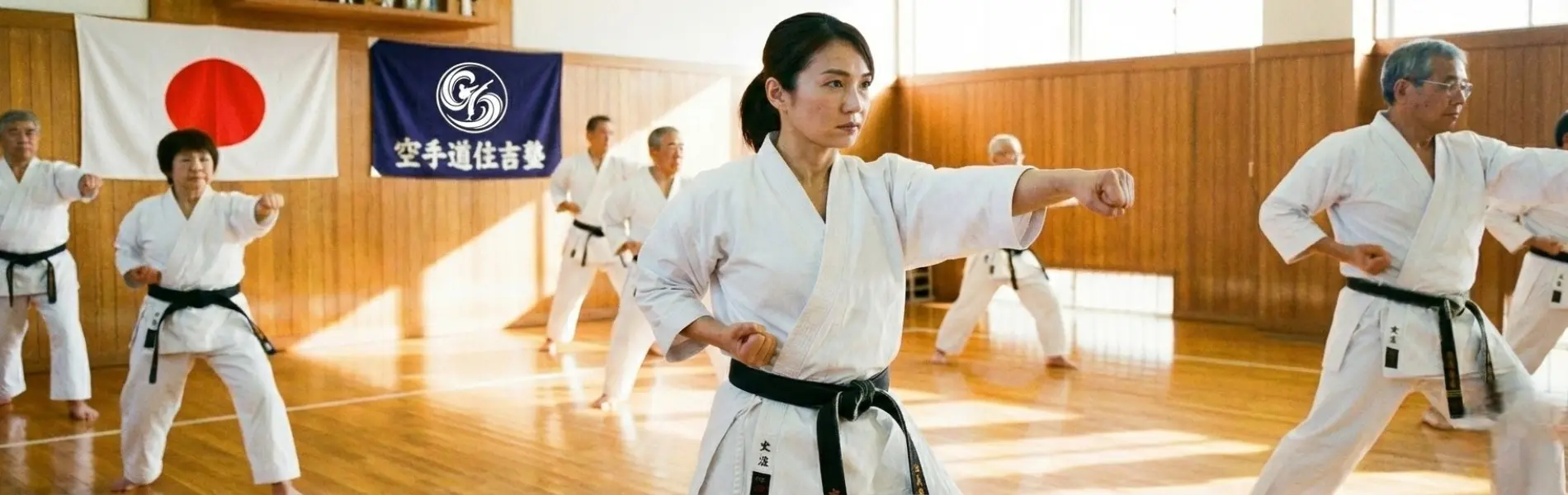 女性空手・親子空手・シニア空手　空手道住吉塾