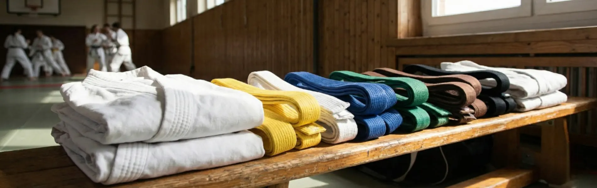 道着と帯　空手道住吉塾
