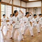 札幌市西区・北区・手稲区に全10教室！空手道住吉塾で元気に稽古をする子供たち
